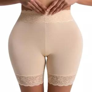 블루인 여성용 언더 드레스 슬립 쇼츠 쿨링 하이웨이스트 안티 샤핑 레이스 팬츠