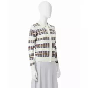 라코스테 여성 플리츠 립조직 긴팔 폴로 가디건 AF7614-55N 6QI 216764