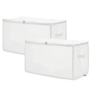 [생활] 리빙박스 47L 접이식 수납함 다용도 정리함 손잡이형