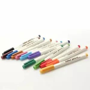 [문구/오피스] 컬러 네임펜 12색 사무용 이름펜 필기구 세트 사인펜