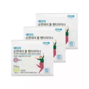 애터미 순한데이 롱팬티라이너 24개입 x 3개