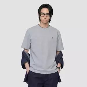 백화점 프로젝트M 남성 아이스쿨 소로나 자수와펜 이중넥 반팔 티셔츠 EPG2TR1