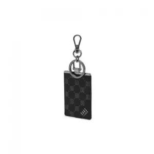 DAKS MEN'S ACCESSORIES 블랙 로고패턴 가죽 키링_DBHO6E138BK 109852