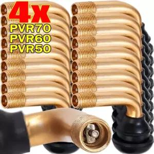 2/4pcs 고무 황동 오토바이 튜브리스 어 밸브 스템 PVR70 60 50 전기 스쿠터 자전거 용
