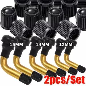 2pcs 전기 스쿠터 튜브리스 어 밸브 스템 먼지 자전거 오토바이 PVR70/60/50도 코어 액세서리