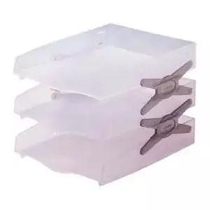 [문구] 문서트레이 사무용정리 파일서랍 회색3단