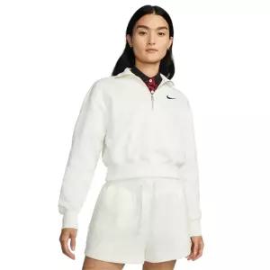 나이키 NIKE 우먼스 플리스 오버 하프집 크롭 DQ5768-133 국내매장판 1722953