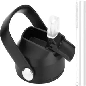 하이드로 플라스크용 블루윙 빨대 뚜껑 12-64온스 와이드 입 손잡이가 달린 교체 쿠디 물병 BPA 프리