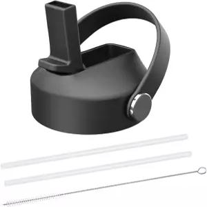 하이드로플라스크용 빨대 뚜껑 넓은 입 물병 유연한 손잡이 장착 12 16 18 20 32 40 64온스 스포츠 캡 플립