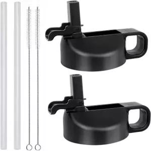 12 32 40 64 온스 와이드 마우스 물병용 빨대 뚜껑 하이드로 플라스크 스포츠 상단 캡-먼지 덮개 디자인과