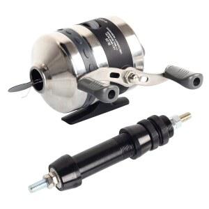 FENJANER 낚시 릴 시트가 있는 보우피싱 릴, 왼쪽 및 오른쪽 양면 핸들, 컴파운드 보우 및 리커브 보우용