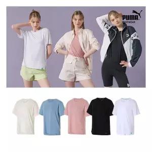 이월 푸마 바디웨어 여성 에어홀 브라탑 티셔츠 5종 세트1255002