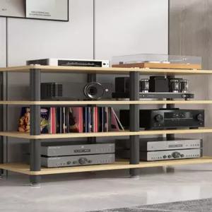 오디오 랙 2단 수납장 탁상 아크릴 리시버 음향장비