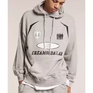 매장정품 CREAM SODA LAB 크림소다랩 씨알에스디엘 팀플레이 후드 그레이 블랙 CEZK30F024 1341225