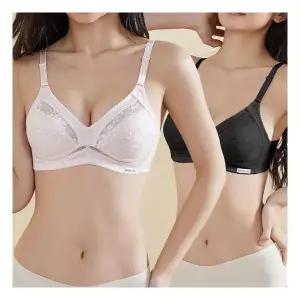 여성 인견 컵레이스 노와이어 노몰드 브라 쿨 여름속옷 브래지어1227361