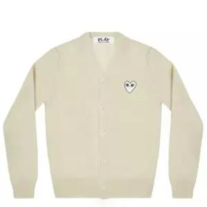 웰빙창고 CDG COMME des GARCONS 화이트와펜 가디건1250859