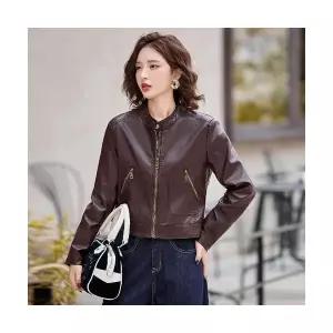 여성 자켓 가죽 코트 가을 차이나 숏 톱 재킷 OP3
