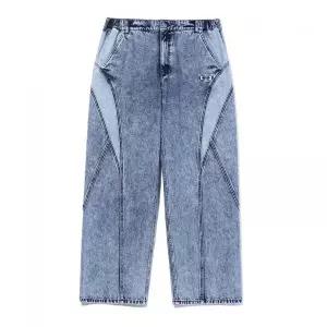 크리틱 CRITIC COLOR BLOCK DENIM PANTS LIGHT INDIGO