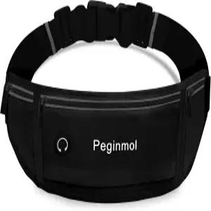 페긴몰 슬림 러닝 벨트 패니 팩 여성 남성용 허리 가방 휴대폰 방수 반사용 파우치 3 포함 스포츠용 폰