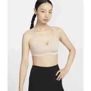 매장정품 NIKE 나이키 엘레이트 미니멀리스트 라이트 서포트 패드 컨버터블 스포츠 브라 W - 파티클 베이지