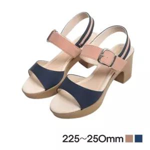 원버클 디자인 깔끔한라인 여성스트랩샌들 키높이샌달