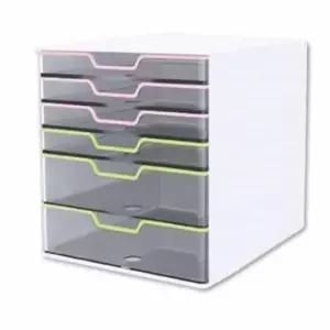 [문구/오피스] 사무실 A4서류정리함 서류 문서 파일 정리함 6단 보관함 수납함 투명