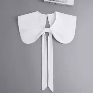 여성 스트랩 유니크 세일러 포인트 셔츠카라 넥케이프 넥케이프 이너카라 레이어드카라