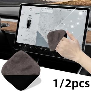 컴퓨터 모니터 천 극세사 스크린 클리너 휴대폰 태블릿 자동차 멀티미디어 용 휴대용 라운드 스퀘어