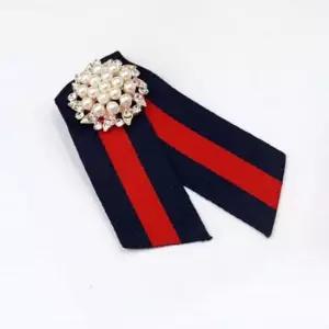 진주 보석 라인 브로치-네이비컬러 DG 패션브로치 앤틱브로치 큐빅브로치 리본브로치