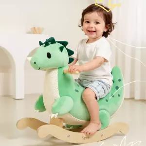 원목 아기흔들말 장난감 공룡 승마인형 실내 두돌 유아말 14개월 시소말