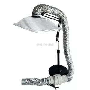 이동식 덕트팬 송풍기 환풍기 배기 환기 연기 흡입기 + 커버 98W 스탠드 43x32cm커버 7m 배관