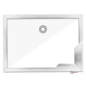 보석십자수액자 우드 실버 고급형 30x60 슬림ssu650