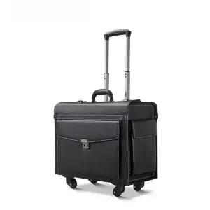 가죽 파일럿캐리어 승무원 기내 서류가방 여행