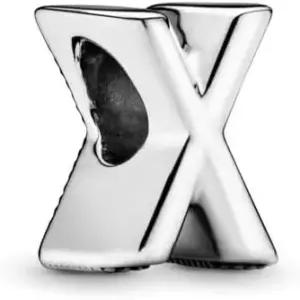 PARCOM 이니셜 참 팔찌용 판도라 S925 스털링 실버 레터 여성 생일 기념식용 구슬 목걸이 펜던트 발찌 DIY