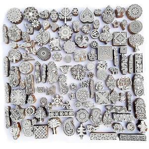 로얄 크래프트 모듬 나무 블록 인쇄 우표 (10개 세트) Bulk01_10