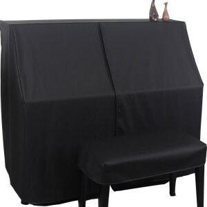 피아노 풀커버 먼지 커버 스 블랙 더블 7636 공연 심플 검정색