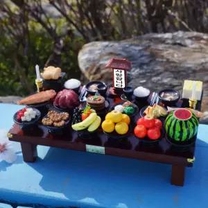 납골당 꾸미기 프리미엄 명품 과일 위패 2인 부모님 제사상 미니어처