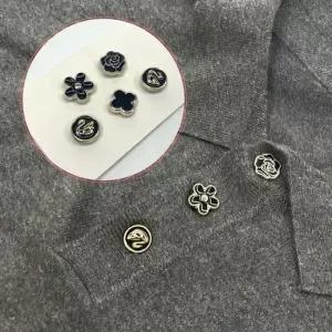 믹스 자석 블랙 5종세트 단추 매너 브로치 매너 블랙 믹스 뺏지 자석브로치 옷핀브로치