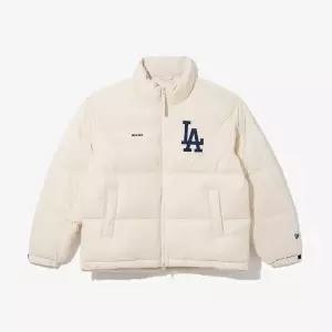 뉴에라 NEW ERA LA 다저스 푸퍼 다운 자켓 재킷 아이보리 14742025 425545