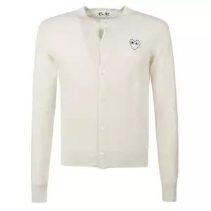 라프리마 꼼데가르송 화이트하트 와펜 울 가디건 AX N065 051 3