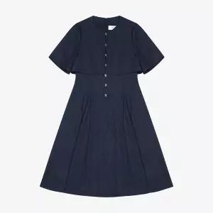 [베스띠벨리]베스띠벨리 케이프 버튼 디테일 원피스 H