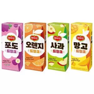 델몬트 드링크 24+24 골라담기 190ml 48개 / 오렌지 망고 사과 포도 과일 주스