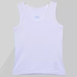 TRY 남자아동 순면 무지 런닝구 화이트