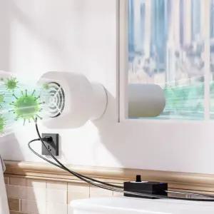 저소음 미니 환풍기 에어컨 덕트 환기 속도조절 팬