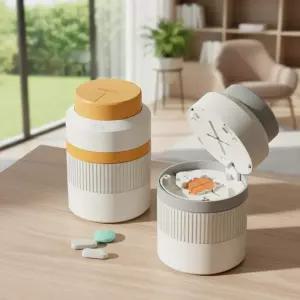 알약 커팅기 약가위 소분 분쇄 약통 보관함 알약케이스 U338