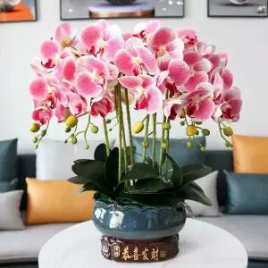 행운 호접란 조화 테이블 서양란 가드닝 고급 키우기 사무실 선물 꽃 인조 소품 생화같은