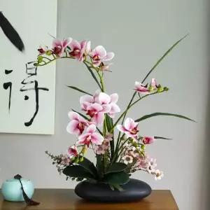 인물 호접란 조화 데코 분재 식물 가드닝 가짜꽃 취임 모형 꽃꽂이