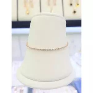 14k/18k 금 1.5mm 테니스 체인 팔찌 GS126-9336-TB-16.5cm