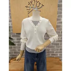 [레코브](의정부점)스냅장식 레이어드니트 (LC41F3KN009X)