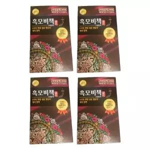 리엔 흑모비책 골드 새치 염색약 자연갈색 90g 4개